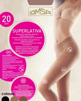 Omsa superlativa moteriškos besiūlės pėdkelnės 20 den