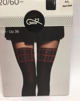 moteriškos raštuotos pėdkelnės kaip kojinių imitacija girl up 36, 20/60 den